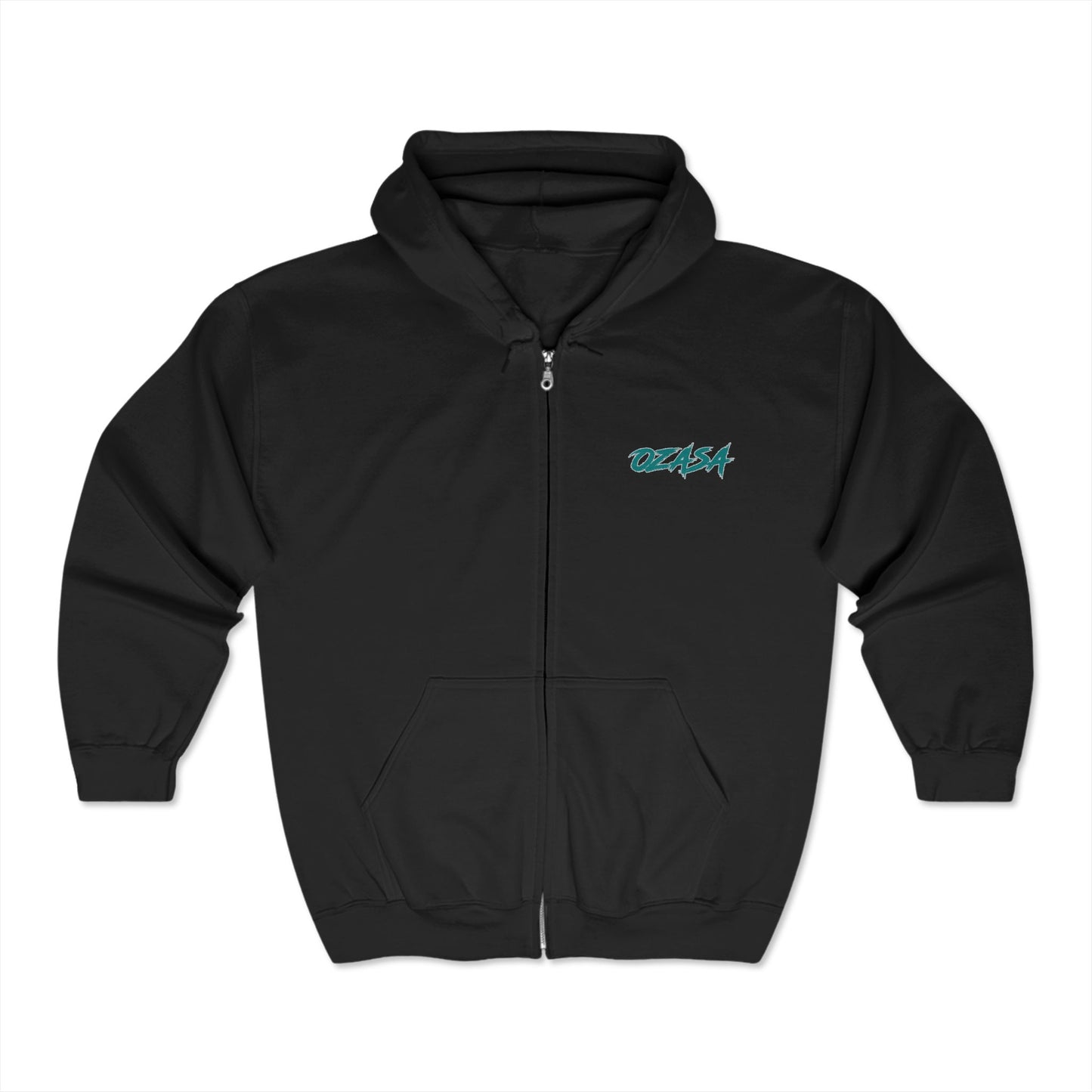 OZASA Unisex Full Zip Hooded Sweatshirt