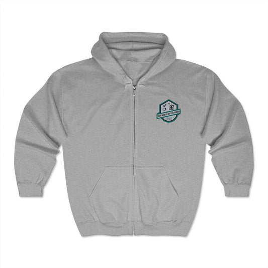 OZASA Logo Unisex Full Zip Hooded Sweatshirt