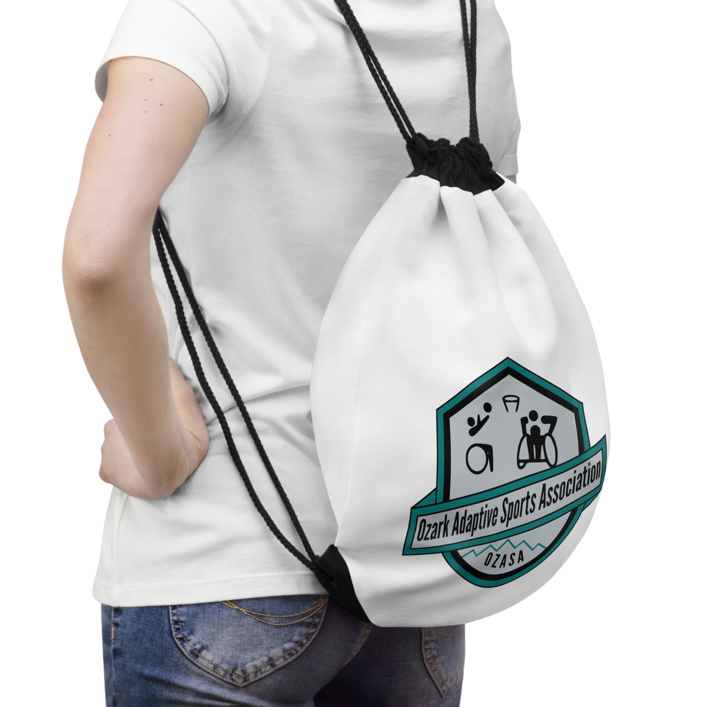 OZASA Logo Drawstring Bag